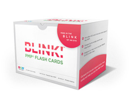Blink! PMP exam prep flash cards